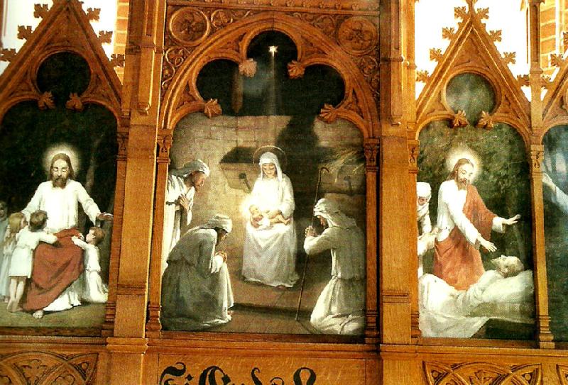 johan krouthen altartavla i hallestads kyrka oil painting picture